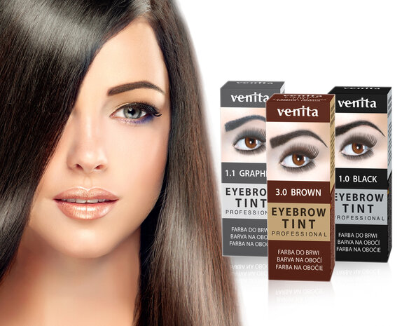 Overzicht kleuren Venita Henna wenkbrauwverf