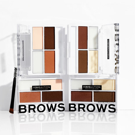 overzicht wenkbrauw palette medium en dark brown.