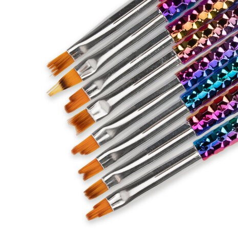 Ombre brush set 8 stuks