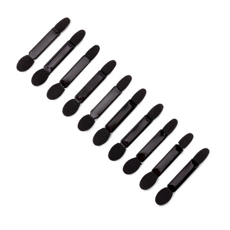 10 zwarte applicators voor nail art.