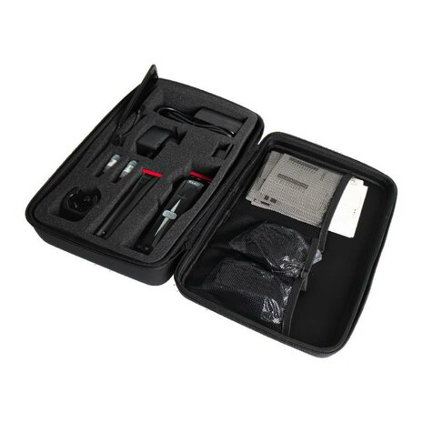 Wahl hard case binnenkant met accessoires