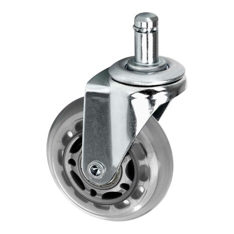 Skatewiel ABEC-7 zijaanzicht - 21mm pin, push-fit montage (11mm)