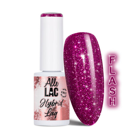 Gellak Paars Met Flash Glitter - AlleLac 6ml