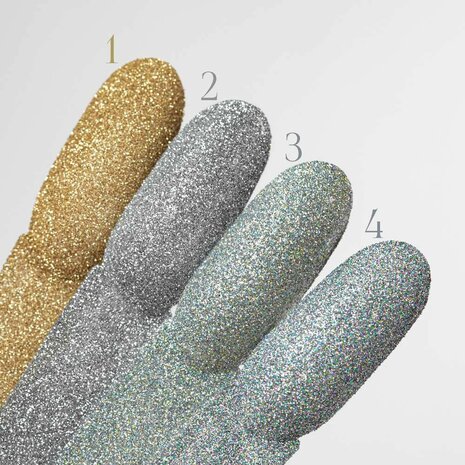shimmer en sugar effect kleurencollectie zilver en goud