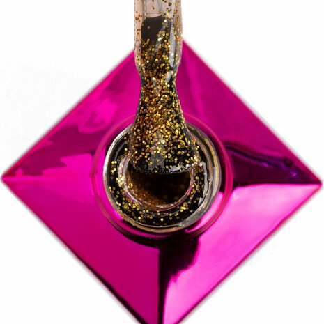 professionele semi transparante gellak met gouden glitters