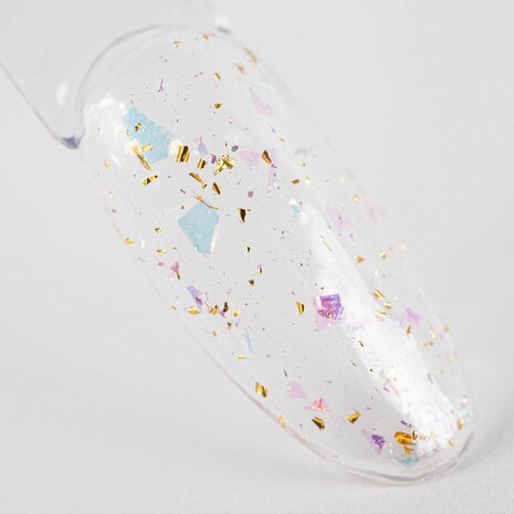 holografische flakes gellak topcoat