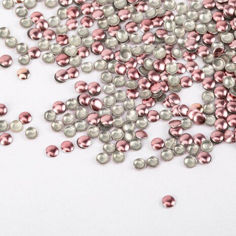 rosegouden nail art studs 2mm ronde vorm