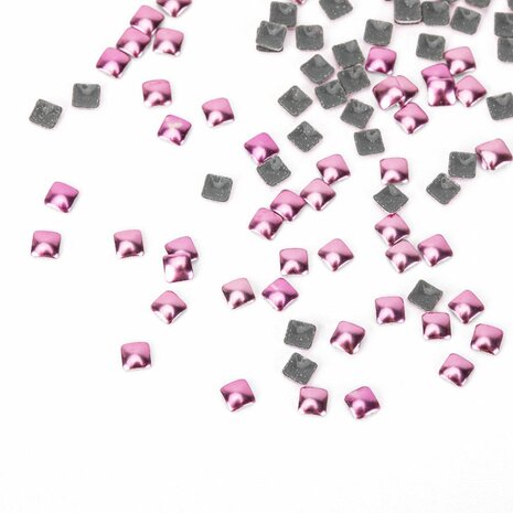 vierkante lichtpaarse studs voor nail art